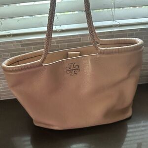 Tory Burch Beige Leather Tote